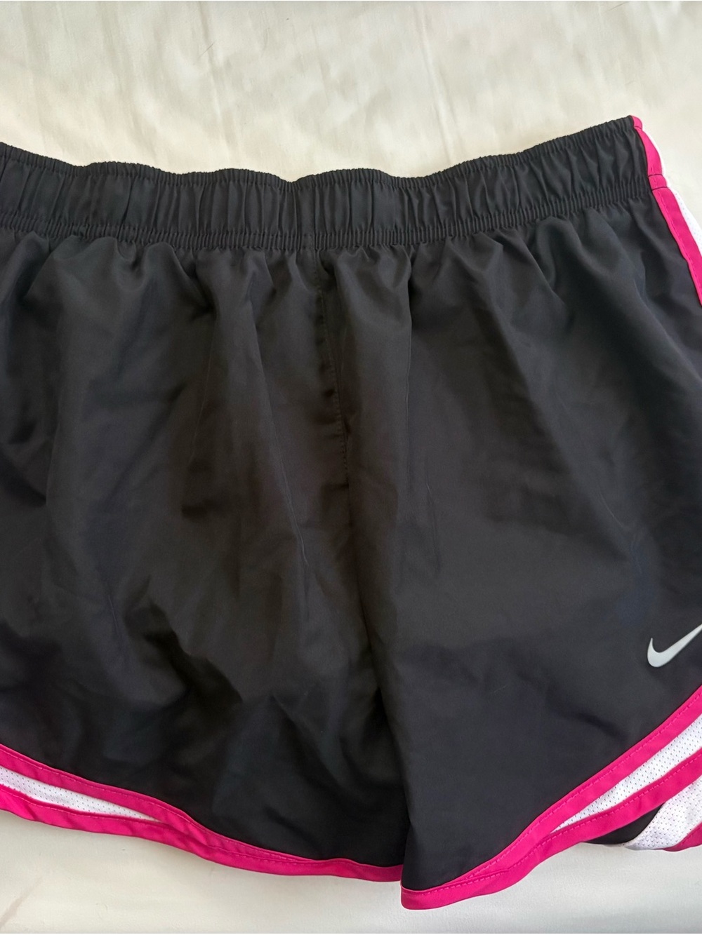 Nike Black Shorts with Pink Trim